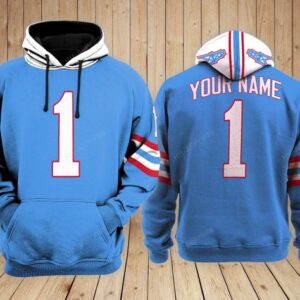 Houston Oilers Custom Name Hoodie