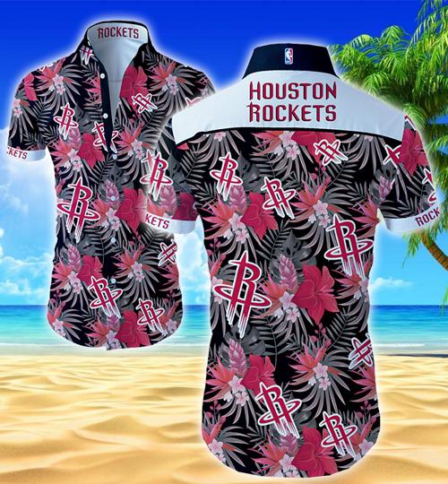 Houston Rockets Hawaiian Shirt Summer Button Up Houston Rockets Hawaiian Shirt Summer Button Up