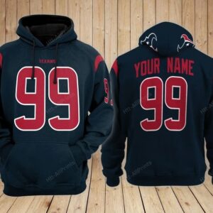 Houston Texans Custom Name Hoodie