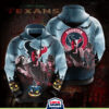 Houston Texans Halloween Horror Night 3D Pullover Hoodie