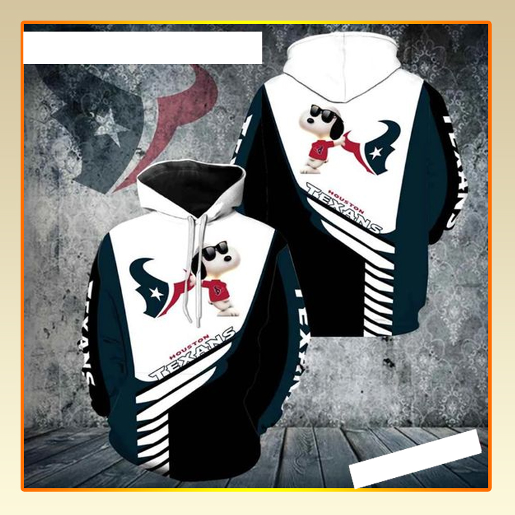 Houston Texans Snoopy 3D Hoodie Houston Texans Snoopy 3D Hoodie