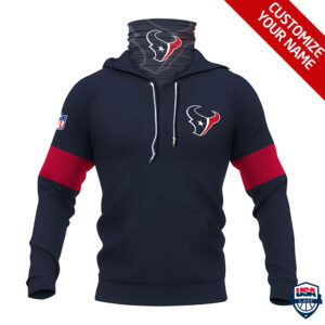 Houston Texans Ver 01 Personalized 3D Mask Hoodie
