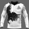 Huginn And Muninn Raven Of Odin Viking 3D All Over Print Hoodie
