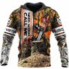 Husqvarna Chainsaw Logo Need Wood Call Me 3D Hoodie