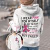 I Wear Pink For My Self My Scar Tell A Story Jesus Breast Cancer Awareness 3D Shirt