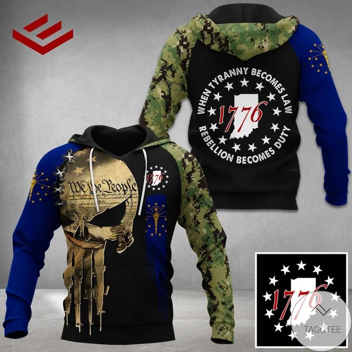 Indiana Patriots When Tyranny Becomes Law Rebellion Becomes Duty Hoodie Indiana Patriots When Tyranny Becomes Law Rebellion Becomes Duty Hoodie
