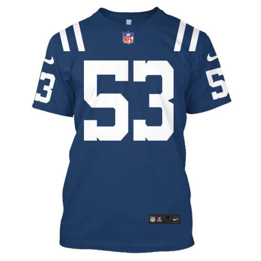 Indianapolis Colts Darius Leonard 53 Nfl 3D Shirt Indianapolis Colts Darius Leonard 53 Nfl 3D Shirt