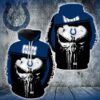 Indianapolis Colts Nfl Punisher Skull 3D Hoodie