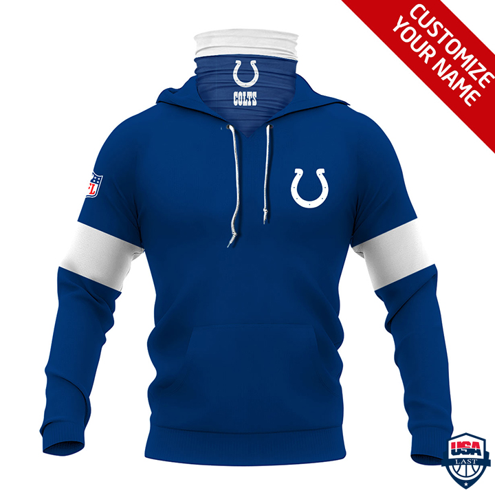 Indianapolis Colts Ver 01 Personalized 3D Mask Hoodie Indianapolis Colts Ver 01 Personalized 3D Mask Hoodie