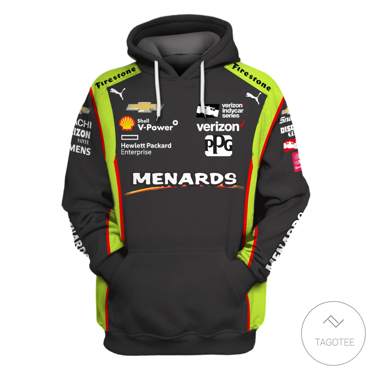 Indycar Rallying Menards Branded Unisex Racing Car 3D Hoodie Indycar Rallying Menards Branded Unisex Racing Car 3D Hoodie