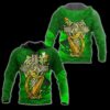 Irish Harp 3D All Over Printed Hoodie And Shirts