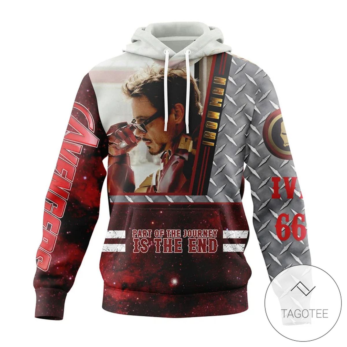 Iron Man Part Of The Journey Is The End 3D Printed Hoodie Iron Man Part Of The Journey Is The End 3D Printed Hoodie