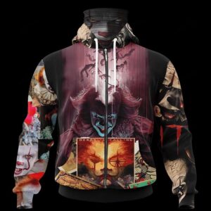 It Pennywise Halloween Horror 3D Hoodie Mask