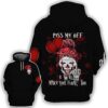 It Pennywise Skull Piss Me Off I Will Make You Float Too 3D Hoodie