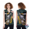Jack Skellington Mosnter Energy Green Bay Packers Sleeveless Zip Hoodie