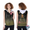 Jameson Irish Whiskey Triple Distilled 3D Sleeveless Zip Hoodie