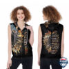 January Girls Are Sunshine Mixed With A Little Hurricane Sleeveless Zip Hoodie