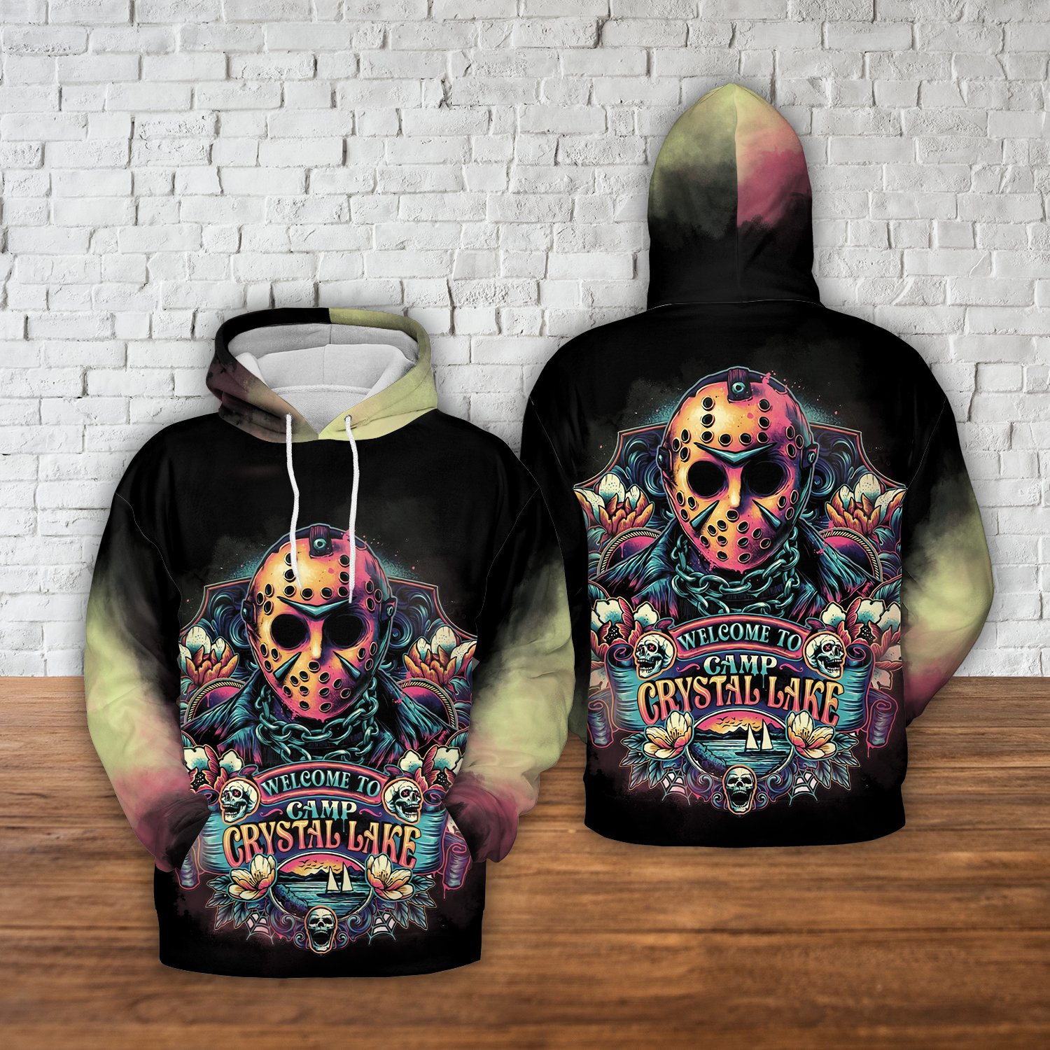 Jason Vooheers Welcome To Crystal Lake Horror 3D Hoodie Jason Vooheers Welcome To Crystal Lake Horror 3D Hoodie