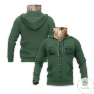Jason Voorhees Horror Movie Halloween Mask Hoodie