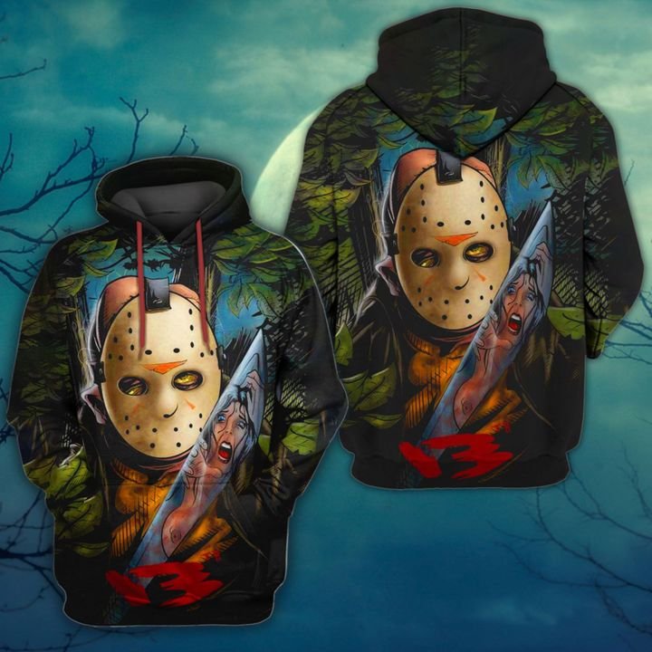 Jason Voorhees King Of Slayer 3D Hoodie Jason Voorhees King Of Slayer 3D Hoodie