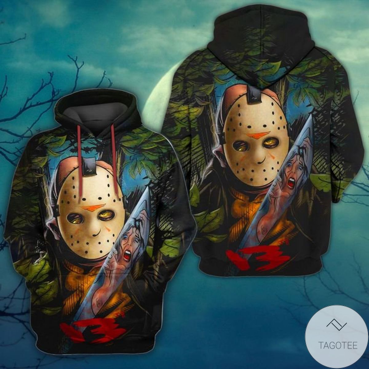 Jason Voorhees King Of Slayers 3D Hoodie Jason Voorhees King Of Slayers 3D Hoodie