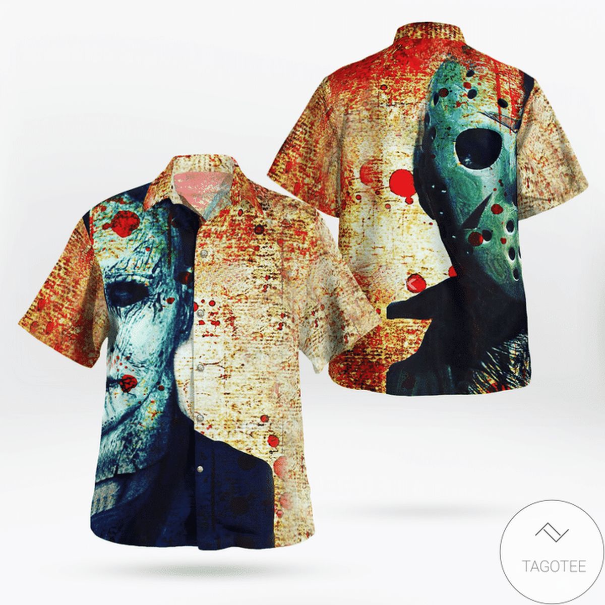 Jason Voorhees Vintage Halloween Retro Hawaiian Shirt Jason Voorhees Vintage Halloween Retro Hawaiian Shirt