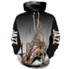 Jazz Musical Instruments 3D All Over Printed Hoodie And Shirts
