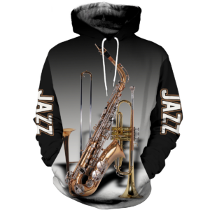 Jazz Musical Instruments 3D All Over Printed Hoodie And Shirts