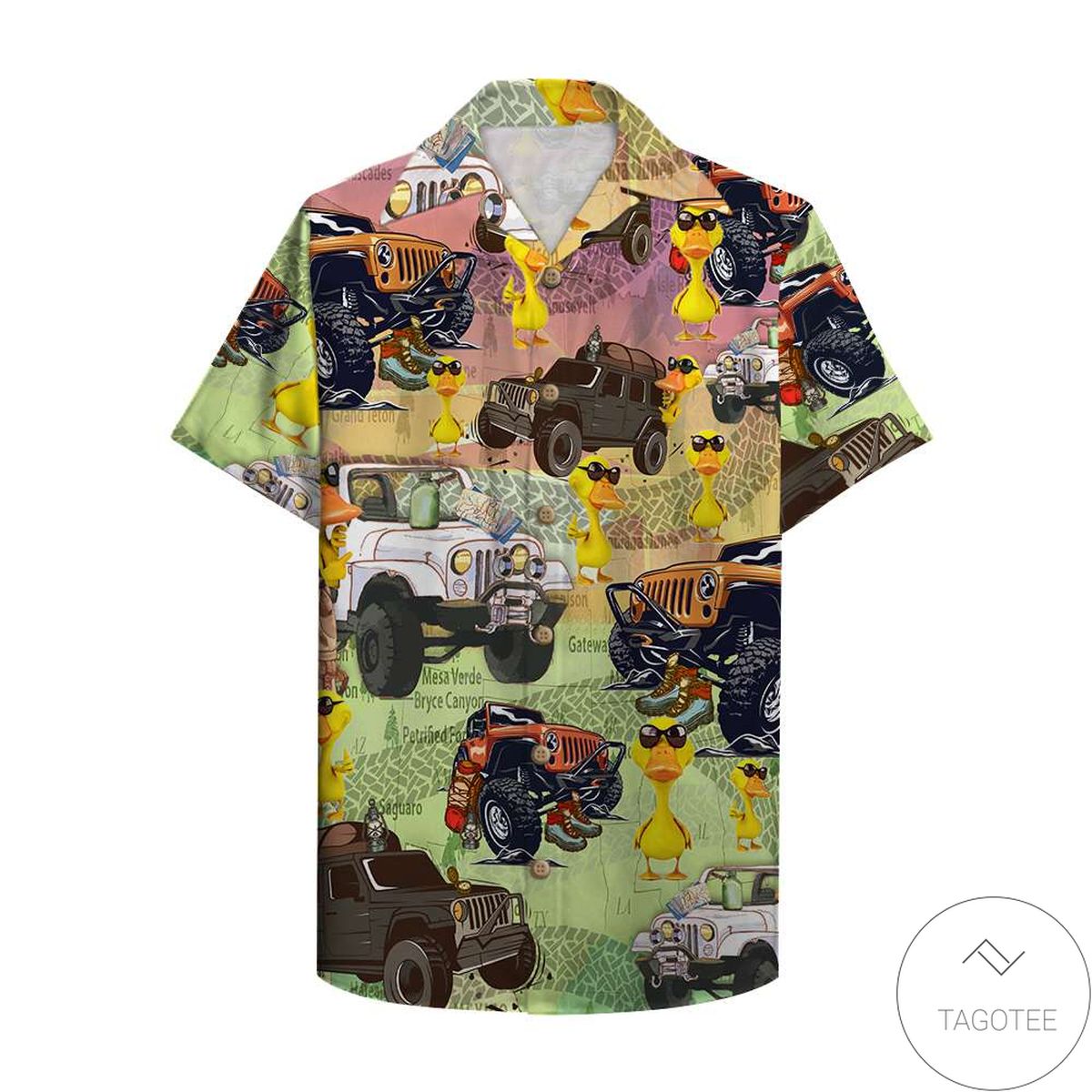 Jeep Camping Hawaiian Shirt Jeep Camping Hawaiian Shirt