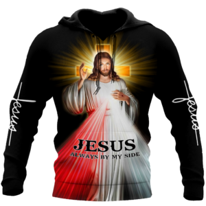 Jesus Always By My Side 3D All Over Printed Hoodie Shirt