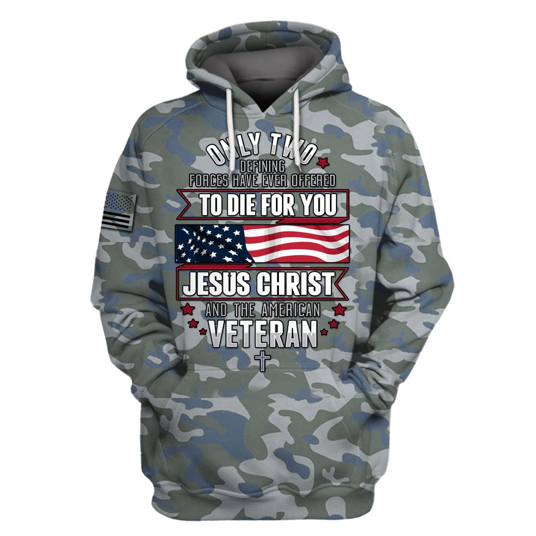 Jesus Christ And The American Veteran Camo All Over Printed Hoodie Jesus Christ And The American Veteran Camo All Over Printed Hoodie