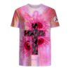 Jesus Cross Sunflowers Breast Cancer Awareness 3D Shirt