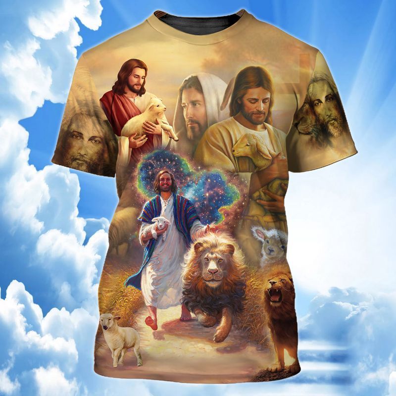 Jesus Lion 3D Shirt Jesus Lion 3D Shirt