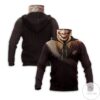 Jocker Creepy Smile Halloween Mask Hoodie