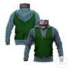 Jocker Green Costume Halloween Mask Hoodie