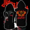 Jujas Priest Sleeveless Vest Zip Hoodie