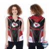 Kansas City Chiefs 3D Sleeveless Zip Hoodie