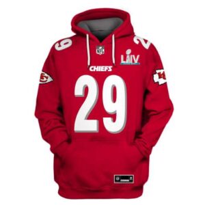 Kansas City Chiefs Eric Berry 29 Super Bowl Liv 3D Shirt