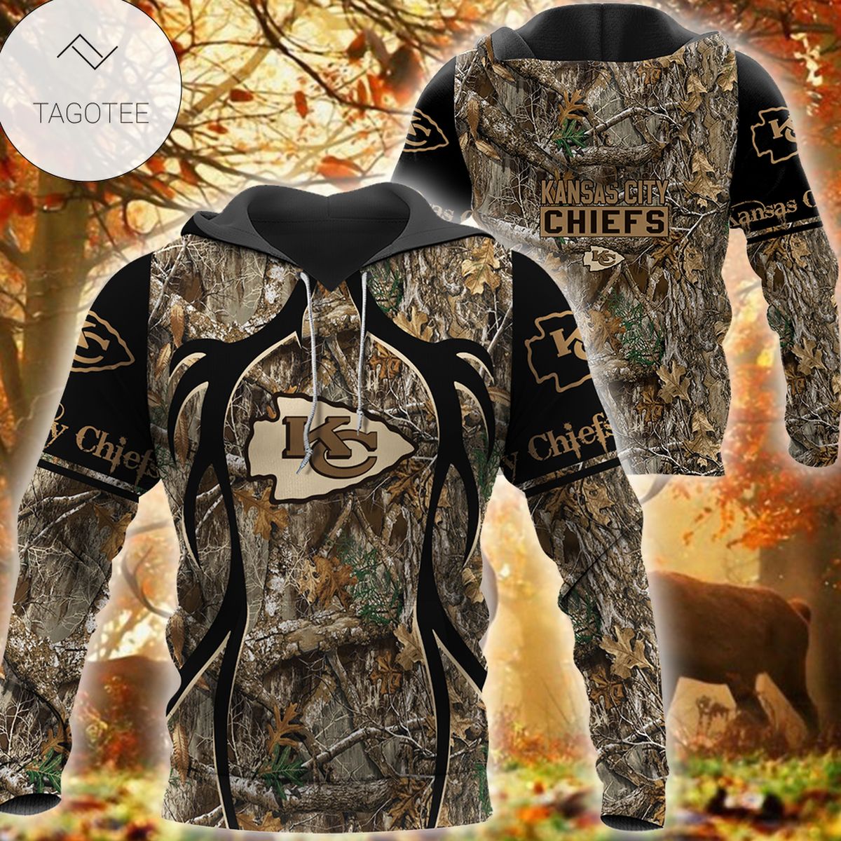 Kansas City Chiefs Nfl Hunting Camouflage Hoodie Kansas City Chiefs Nfl Hunting Camouflage Hoodie