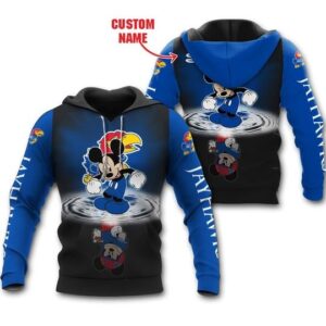 Kansas Jayhawks Mickey Custom Name Shirt