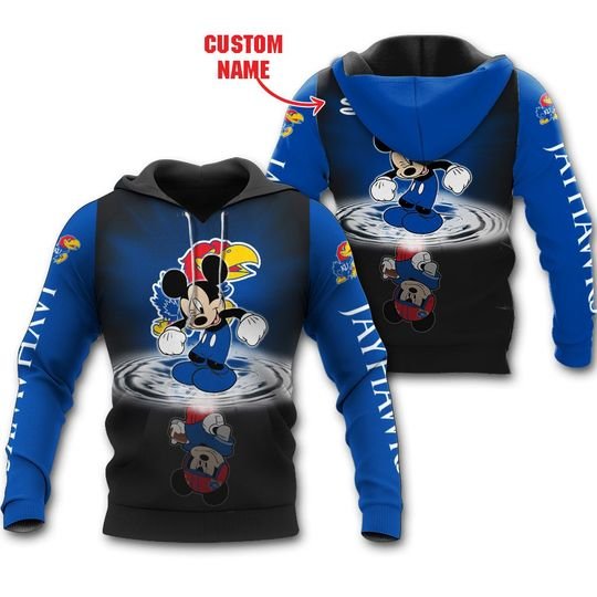 Kansas Jayhawks Mickey Custom Name Shirt Kansas Jayhawks Mickey Custom Name Shirt