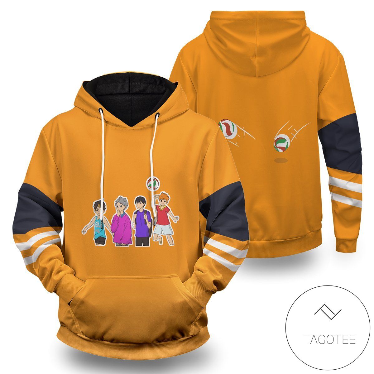 Karasuno Friends Pullover Hoodie- Tagotee Karasuno Friends Pullover Hoodie- Tagotee