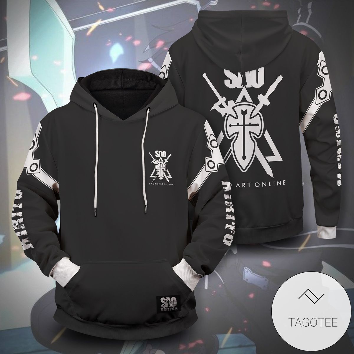 Kazuto Kirigaya Pullover Hoodie Tagotee Kazuto Kirigaya Pullover Hoodie Tagotee