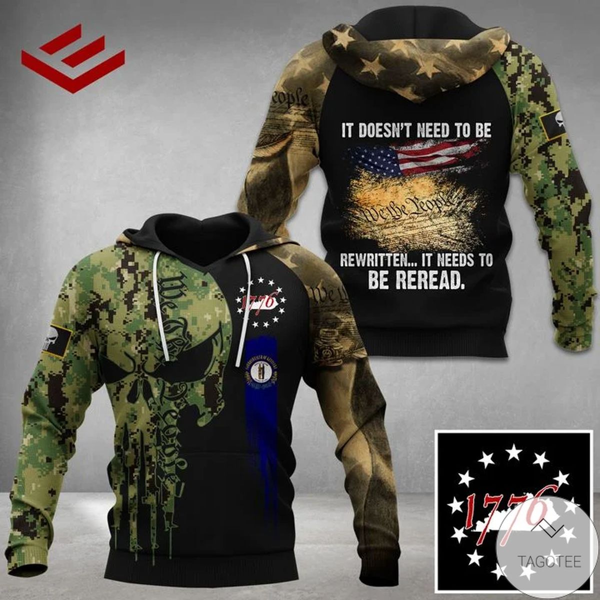 Kentucky Patriots 1776 It Doesn’T Need To Be Rewritten It Needs To Be Reread Hoodie Kentucky Patriots 1776 It Doesn’T Need To Be Rewritten It Needs To Be Reread Hoodie