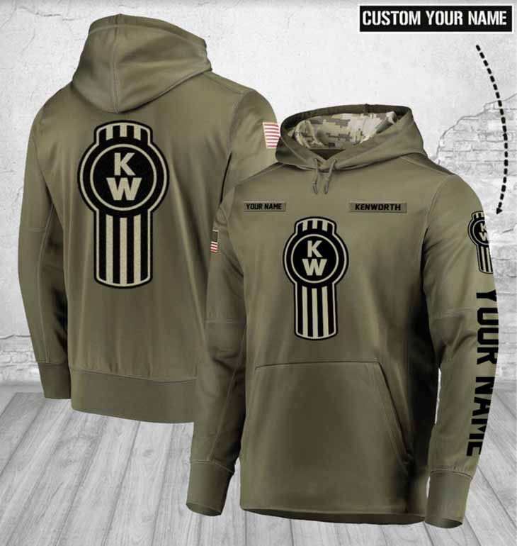 Kenworth Logo Custom Name 3D Hoodie Kenworth Logo Custom Name 3D Hoodie