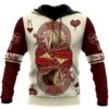 King Hearts Lion Poker All Over Printed 3D Hoodie And Zip Hoodie