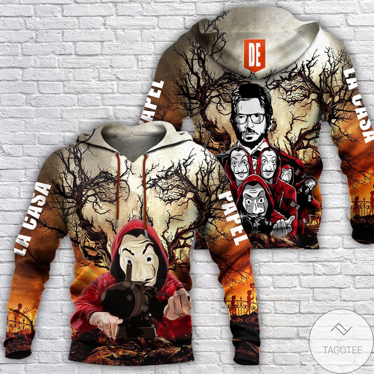 La Casa De Papel Halloween Night 3D Hoodie La Casa De Papel Halloween Night 3D Hoodie