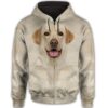 Labrador Retriever Face All Over Print 3D Hoodie