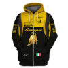 Lamborghini Squadra Corse 3D Zip Hoodie
