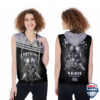 Las Vegas Raiders Black Sunday The Face Of Champions Sleeveless Zip Hoodie